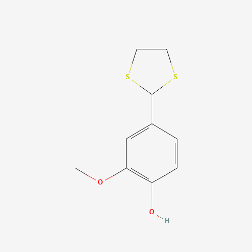 2-(4-Hydroxy-3-methoxyphenyl)-1,3-dithiolane (CAS: 22068-62-8) - Related Chemical Product