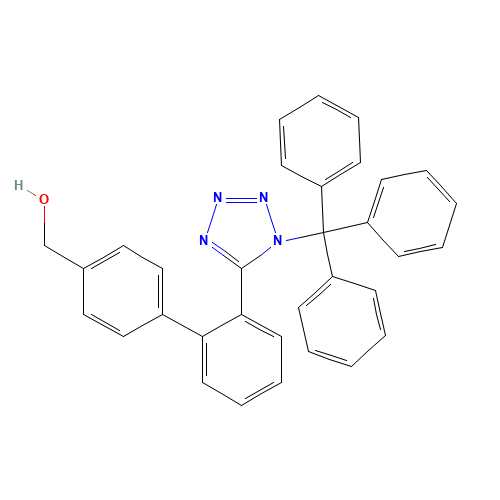 5-[4'-Hydroxymethyl-(1,1'-biphenyl)-2-yl]-1-triphenylmethyltetrazole (CAS: 154709-18-9) - Related Chemical Product