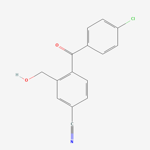 2-Hydroxymethyl-4-cyano-4'-chloro-benzophenone (CAS: 1076198-25-8) - Related Chemical Product