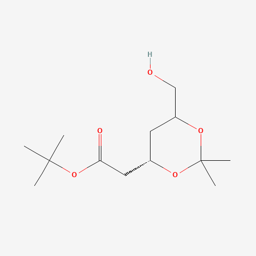 (4S,6R)-6-Hydroxymethyl-2,2-dimethyl-1,3-dioxane-4-acetic Acid 1,1-Dimethylethyl Ester (CAS: 148809-28-3) - Chemical Structure and Molecular Formula 