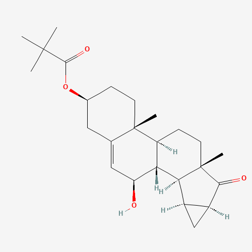 7b-Hydroxy-15b,16b-methylene-3b-pivaloyloxy-5-androsten-17-one (CAS: 82543-09-7) - Related Chemical Product