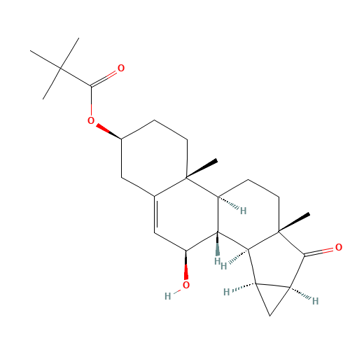 7b-Hydroxy-15b,16b-methylene-3b-pivaloyloxy-5-androsten-17-one (CAS: 82543-09-7) - Related Chemical Product