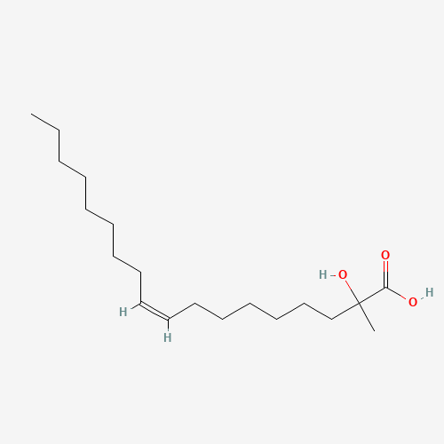(cis-9)-2-Hydroxy-2-methyl-octadecenoic Acid (CAS: 1159977-39-5) - Chemical Structure and Molecular Formula 