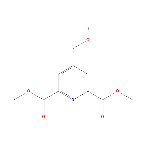 4-(Hydroxymethyl)-2,6-pyridinedicarboxylic Acid 2,6-Dimethyl Ester (CAS: 852936-60-8) - Chemical Structure and Molecular Formula 
