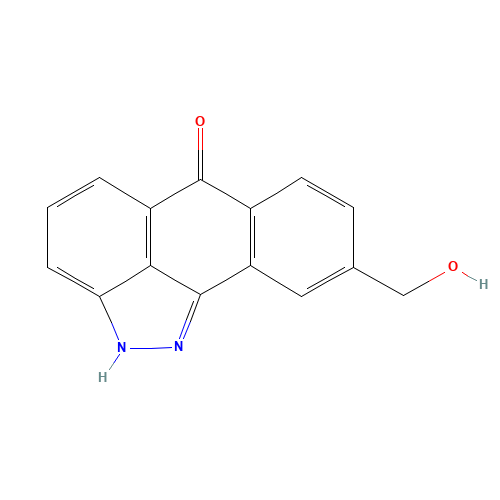 9-Hydroxymethyl-2H-dibenzo[cd,g]indazole-6-one (CAS: 1076198-26-9) - Chemical Structure and Molecular Formula 