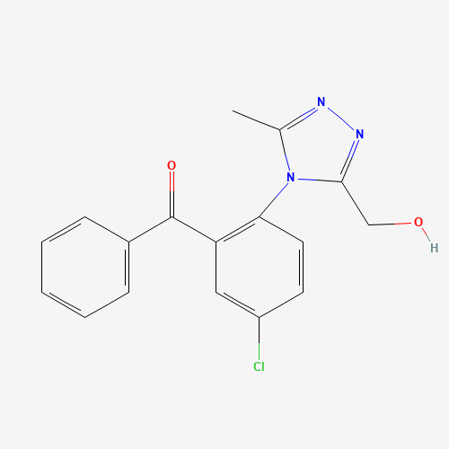 2-[3-(Hydroxymethyl)-5-methyl-4-triazolyl]-5-chlorobenzophenone (CAS: 38150-27-5) - Related Chemical Product