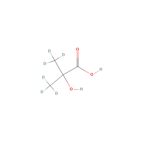 2-Hydroxy-2-methyl-d3-propanoic-3,3,3-d3 Acid (CAS: 40662-45-1) - Chemical Structure and Molecular Formula 