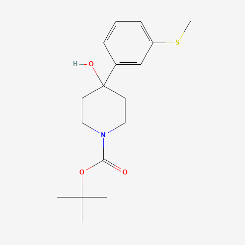4-Hydroxy-4-(3-methylsulfanylphenyl)-piperidin-1-carboxylic Acid tert-Butyl Ester (CAS: 346688-66-2) - Related Chemical Product
