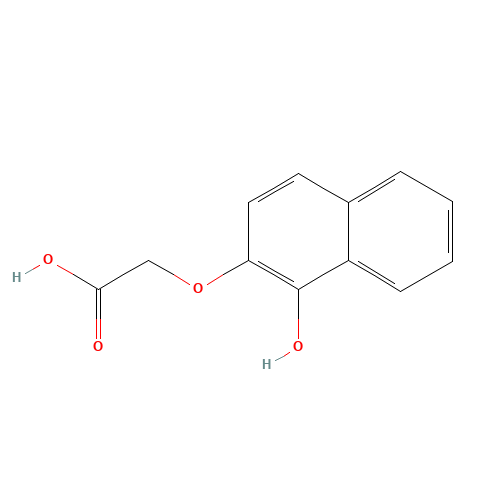 2-[(1-Hydroxy-2-naphthalenyl)oxy]acetic Acid (CAS: 72836-73-8) - Chemical Structure and Molecular Formula 