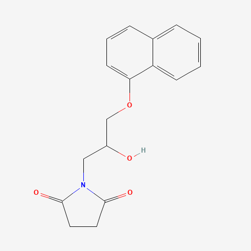 1-[2-Hydroxy-3-(1-naphthalenyloxy)propyl]-2,5-pyrrolidinedione (CAS: 345931-85-3) - Related Chemical Product