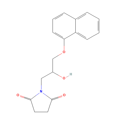 1-[2-Hydroxy-3-(1-naphthalenyloxy)propyl]-2,5-pyrrolidinedione (CAS: 345931-85-3) - Related Chemical Product