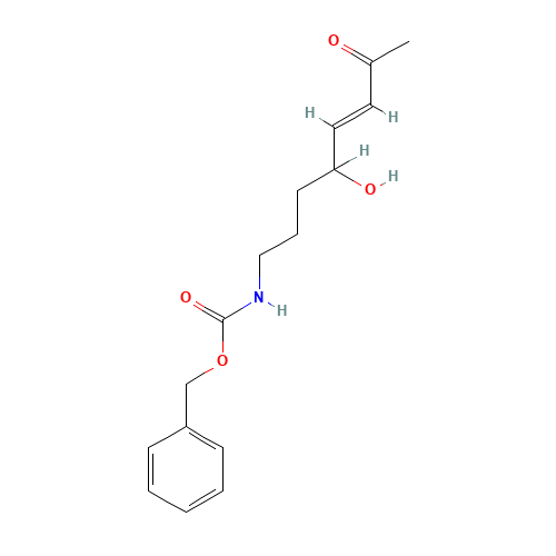 N-[(5E)-4-Hydroxy-7-oxo-5-octen-1-yl]carbamic Acid Benzyl Ester (CAS: 866488-35-9) - Chemical Structure and Molecular Formula 