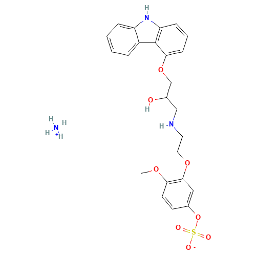 5'-Hydroxyphenyl Carvedilol Sulfate Ammonium Salt (CAS: 142227-53-0) - Related Chemical Product