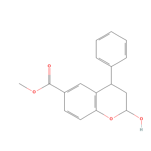 2-Hydroxy-4-phenyl-6-methoxycarbonyl-2,3-dihydrobenzopyran (Mixture of Diastereomers) (CAS: 380636-44-2) - Related Chemical Product