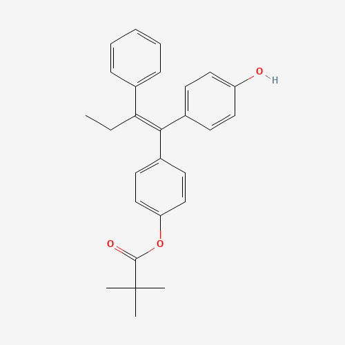 (E/Z)-1-(4-Hydroxyphenyl)-1-[4-(trimethylacetoxy)phenyl]-2-phenylbut-1-ene (CAS: 364635-60-9) - Related Chemical Product