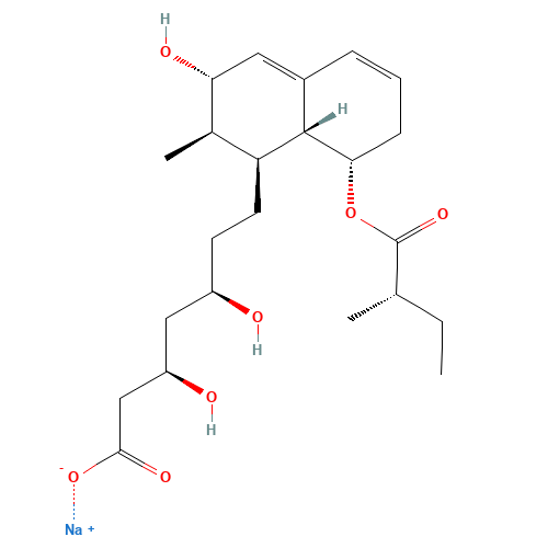 3a-Hydroxy Pravastatin Sodium Salt (CAS: 81093-43-8) - Chemical Structure and Molecular Formula 
