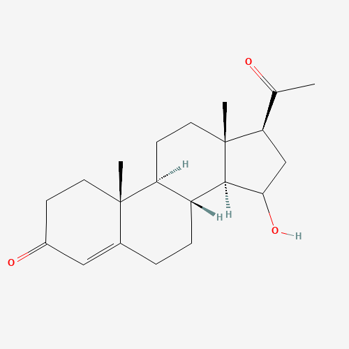 15b-Hydroxy Progesterone (CAS: 600-72-6) - Chemical Structure and Molecular Formula 