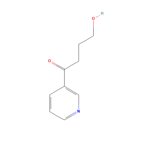 4-Hydroxy-1-(3-pyridyl)-1-butanone (CAS: 59578-62-0) - Chemical Structure and Molecular Formula 