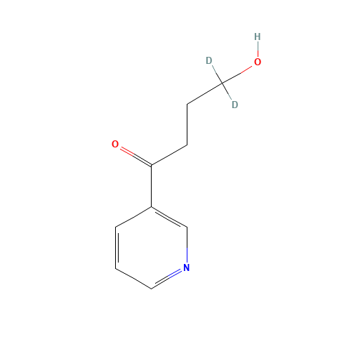 4-Hydroxy-1-(3-pyridyl)-1-butanone-4,4-d2 (CAS: 154603-21-1) - Chemical Structure and Molecular Formula 