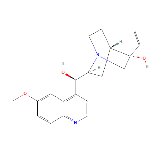 (-)-(3S)-3-Hydroxy Quinine (CAS: 78549-61-8) - Chemical Structure and Molecular Formula 