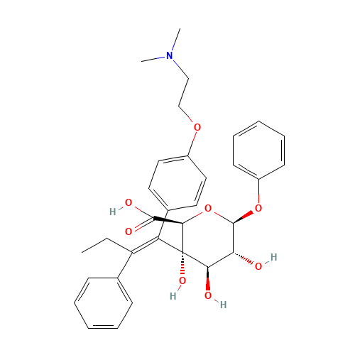 (Z)-4-Hydroxy Tamoxifen O-b-D-Glucuronide (CAS: 128255-45-8) - Related Chemical Product