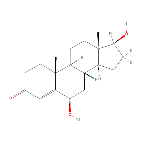 6b-Hydroxy Testosterone-d3 (CAS: 638163-38-9) - Chemical Structure and Molecular Formula 