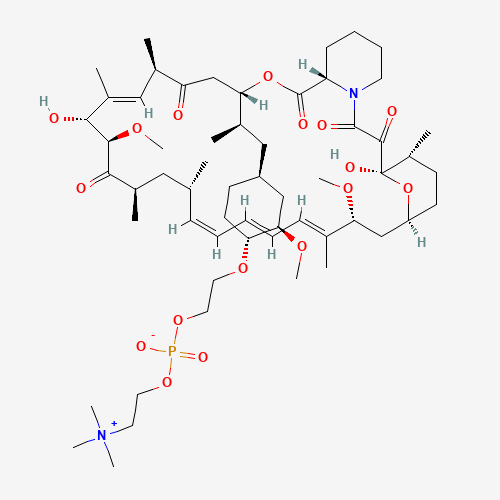 42-O-[2-[[Hydroxy[2-(trimethylammonio)ethoxy]phosphinyl]oxy]ethyl] Rapamycin Inner Salt >75% (CAS: 1062645-51-5) - Related Chemical Product