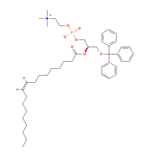 [R-(Z)]-4-Hydroxy-N,N,N-trimethyl-9-oxo-7-[(triphenylmethoxy)methyl]-3,5,8-trioxa-4-phosphahexacos-17-en-1-aminium 4-Oxide Inner Salt (CAS: 103634-10-2) - Chemical Structure and Molecular Formula 