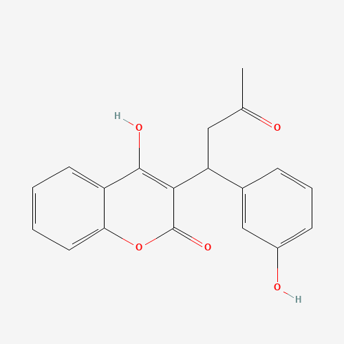 3'-Hydroxy Warfarin (CAS: 30992-81-5) - Chemical Structure and Molecular Formula 