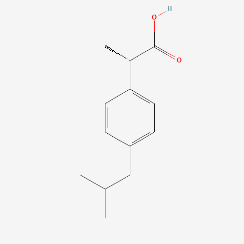 (S)-(+)-Ibuprofen (CAS: 51146-56-6) - Chemical Structure and Molecular Formula 