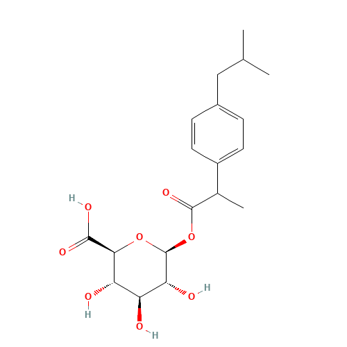 Ibuprofen Acyl-b-D-glucuronide (mixture of diastereomers) (CAS: 115075-59-7) - Related Chemical Product