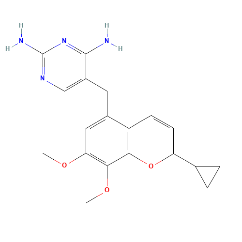 Iclaprim (CAS: 192314-93-5) - Chemical Structure and Molecular Formula 