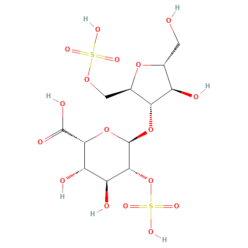O-(a-L-Idopyranosyluronic Acid 2-Sulfate-(1-4)-2,5-anhydro-Mannitol-6-sulfate (CAS: 69180-27-4) - Related Chemical Product