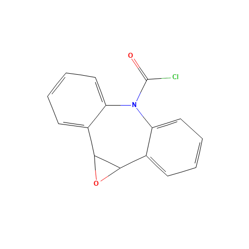 Iminostilbene 10,11-Epoxide-N-carbonyl Chloride (CAS: 41359-09-5) - Chemical Structure and Molecular Formula 