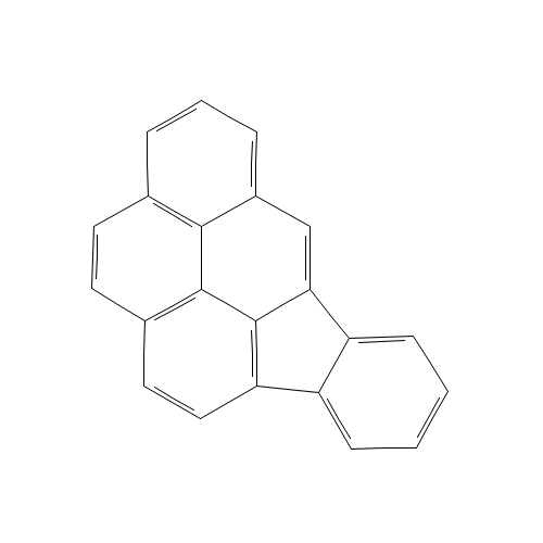 Indeno[1,2,3-cd]pyrene (CAS: 193-39-5) - Chemical Structure and Molecular Formula 