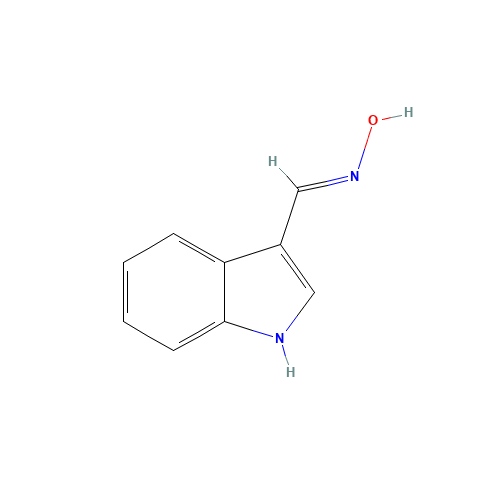 3-Indolaldehyde Oxime (CAS: 2592-05-4) - Chemical Structure and Molecular Formula 