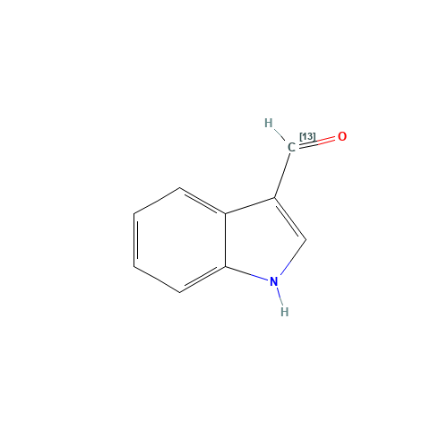 Indole-3-carboxaldehyde-13C (CAS: 1093452-52-8) - Chemical Structure and Molecular Formula 