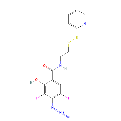 S-[2-(Iodo-4-Azidosalicylamido)ethylthio]-2-thiopyridine (CAS: 175093-14-8) - Related Chemical Product
