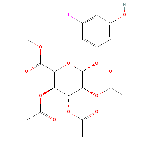 5-Iodoresorcinol-2',3',4'-tri-O-acetyl-b-D-glucuronide Methyl Ester (CAS: 490028-20-1) - Related Chemical Product