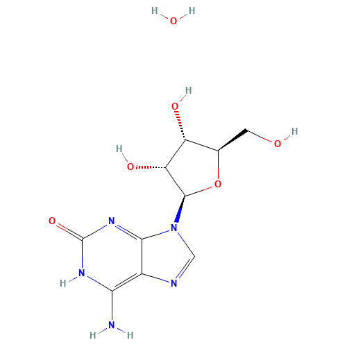 Isoguanosine Hydrate (CAS: 359436-55-8) - Chemical Structure and Molecular Formula 