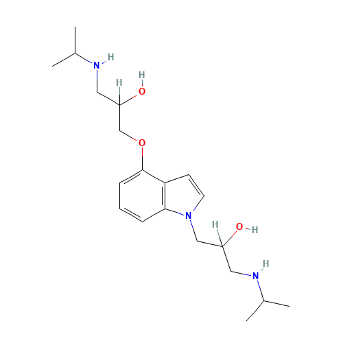 N-(3-Isopropylamino-2-hydroxypropyl) Pindolol (CAS: 130115-63-8) - Related Chemical Product