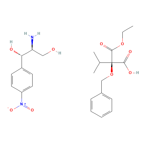 (2R)-2-Isopropyl-2-(benzyloxy)-propanedioic Acid 1-Ethyl Ester (1S,2S)-2-Amino-1-(4-nitrophenyl)-1,3-propanediol Salt (CAS: 86195-29-1) - Related Chemical Product