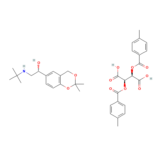 1,3-O-Isopropylidene (R)-Albuterol (2S,3S)-Di-O-toluoyl Tartrate Salt (CAS: 238762-33-9) - Related Chemical Product