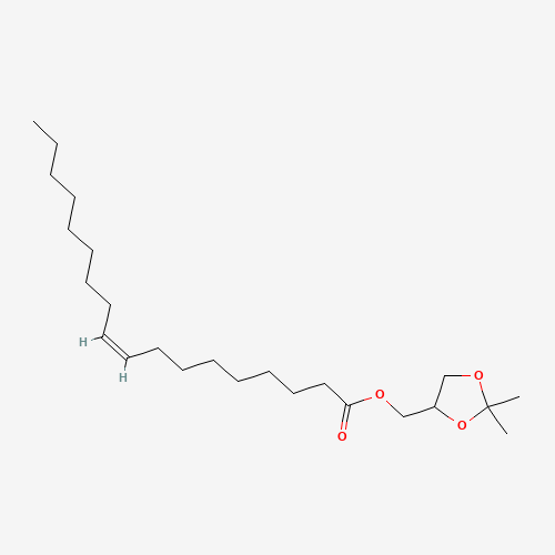 1,2-Isopropylidene-3-oleoyl-sn-glycerol (CAS: 33001-45-5) - Chemical Structure and Molecular Formula 