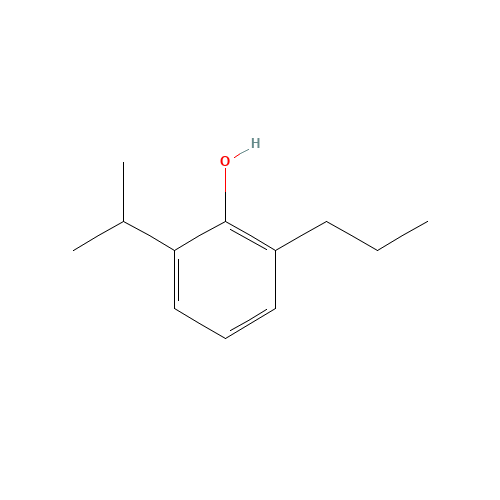 2-Isopropyl-6-propylphenol (Propofol Impurity O) (CAS: 74663-48-2) - Chemical Structure and Molecular Formula 
