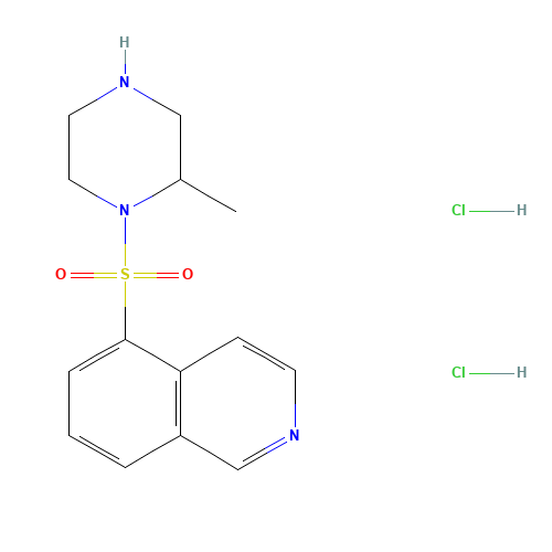 1-(5-Isoquinolinesulfonyl)-2-methylpiperazine Dihydrochloride (CAS: 108930-17-2) - Chemical Structure and Molecular Formula 
