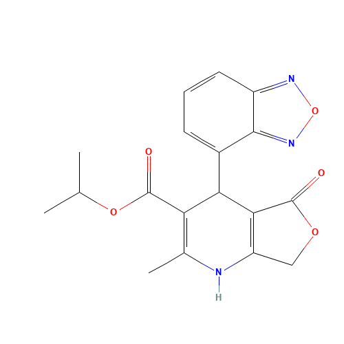 Isradipine Lactone (CAS: 1076198-34-9) - Chemical Structure and Molecular Formula 