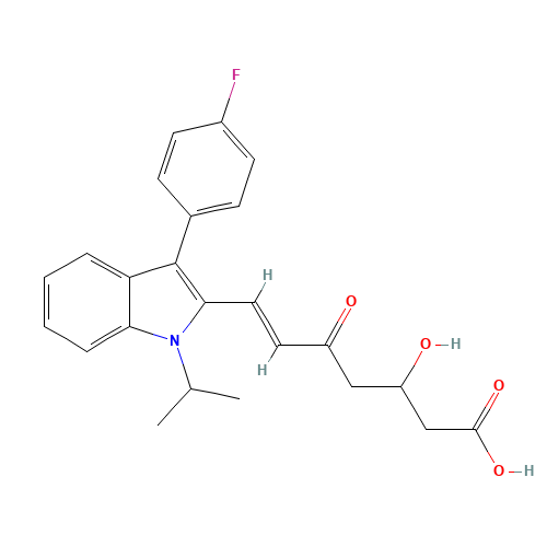 rac 5-Keto Fluvastatin (CAS: 1160169-39-0) - Related Chemical Product