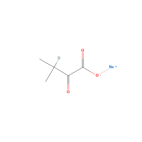 a-Keto Isovaleric Acid-3-d Sodium Salt (CAS: 360769-16-0) - Chemical Structure and Molecular Formula 