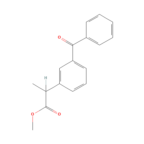 Ketoprofen Methyl Ester (CAS: 47087-07-0) - Chemical Structure and Molecular Formula 
